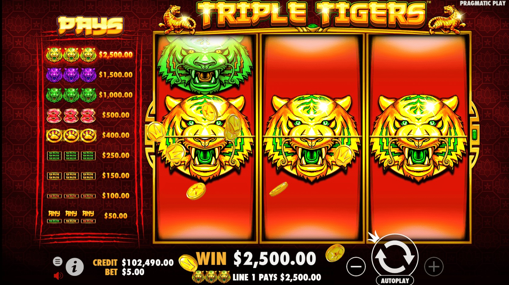Nama Situs Judi Slot Online Terpercaya 2023 Mudah Menang Triple Tigers